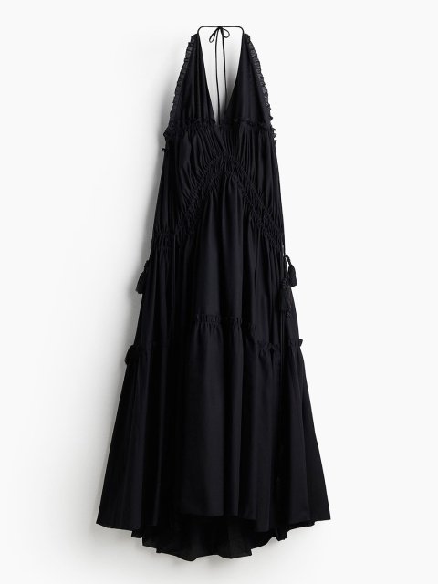 H&M Drawstring-Detail Halterneck Dress