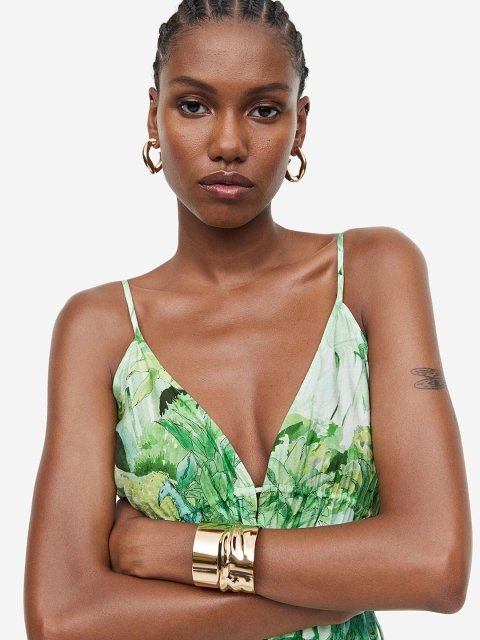 H&M Drawstring-Detail Maxi Dress