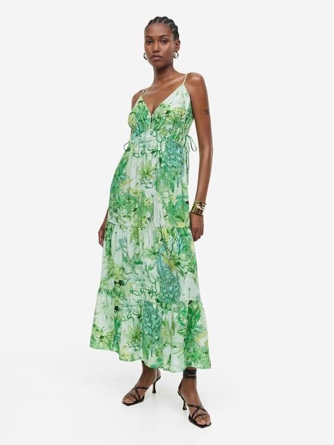 H&M Drawstring-Detail Maxi Dress