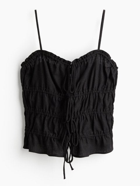H&M Drawstring-Detail Strappy Top