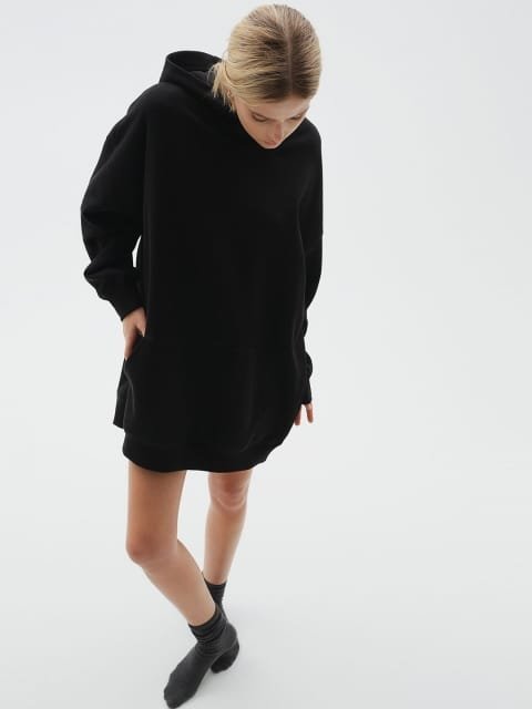 H&M Drop Shoulder Hooded Dress