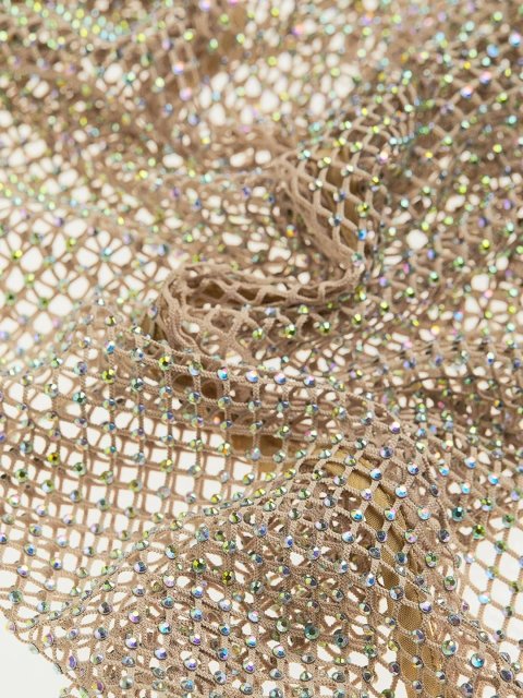 H&M Embellished Mesh Dress