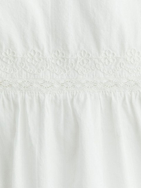 H&M Embroidered Cotton Dress