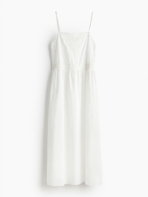 H&M Embroidered Cotton Dress