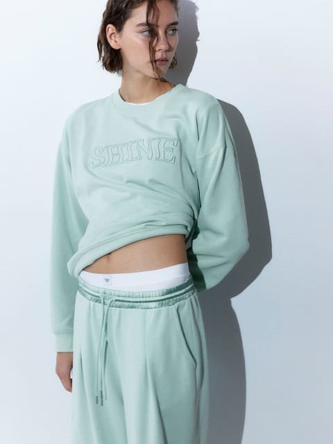 H&M Embroidered Sweatshirt