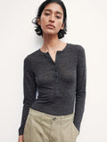 H&M Fine-Knit Henley Top