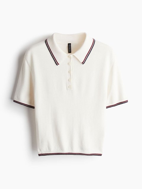 H&M Fine-Knit Polo Shirt
