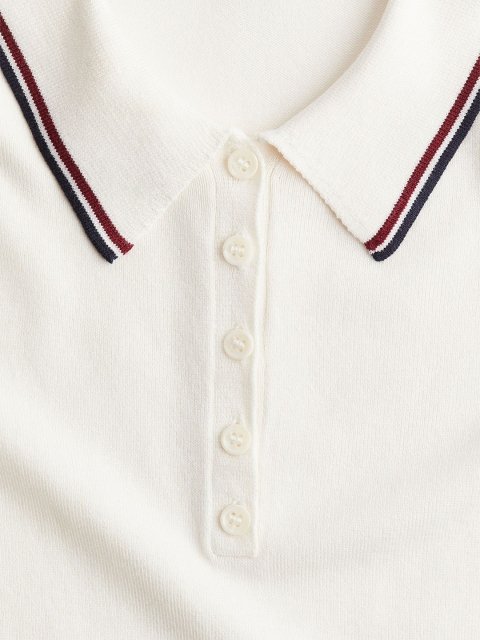 H&M Fine-Knit Polo Shirt