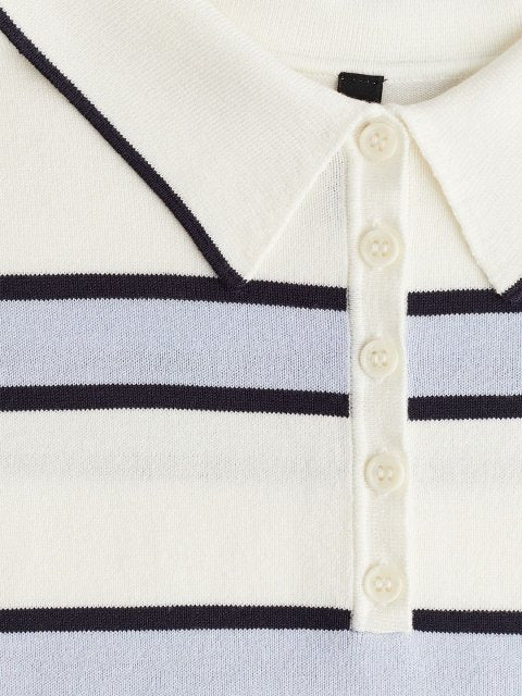 H&M Fine- Knit Polo Shirt