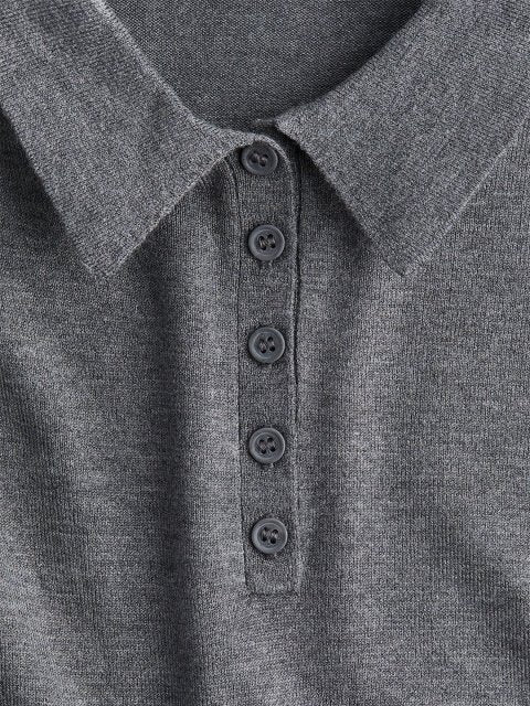 H&M Fine- Knit Polo Shirt