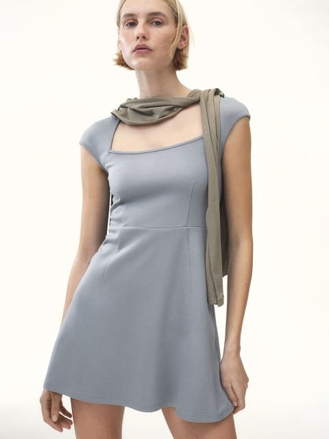 H&M Flared-Skirt Dress