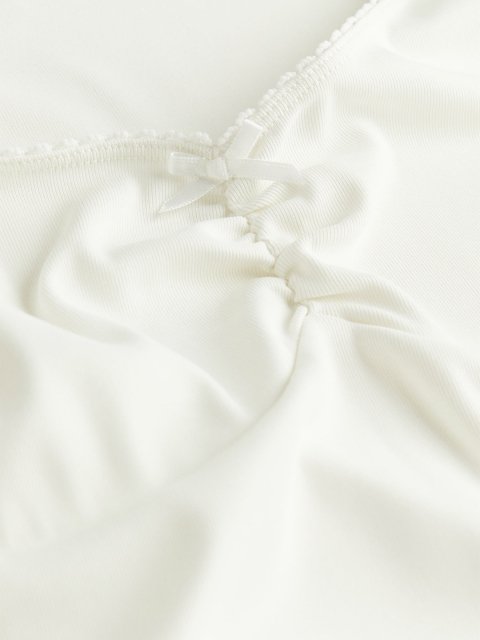 H&M Flared-Skirt Ribbed Dress