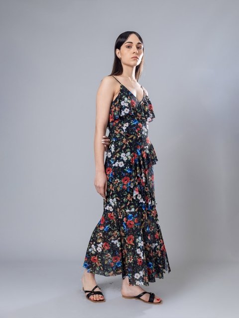 H&M Floral Printed Strapy Dress
