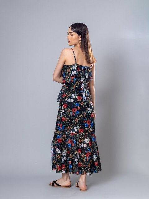 H&M Floral Printed Strapy Dress