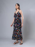 H&M Floral Printed Strapy Dress