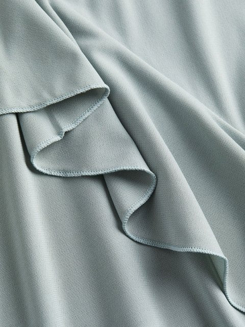 H&M Flounce-Detail Slip Dress