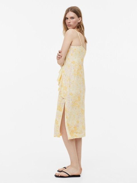 H&M Flounce-Detail Slip Dress