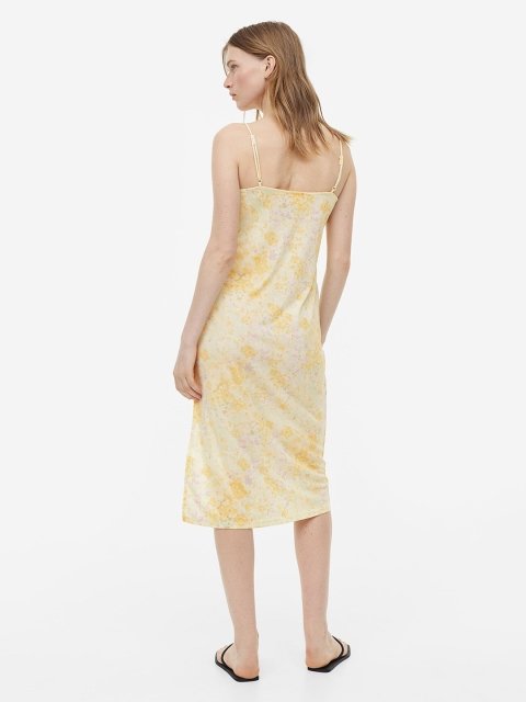 H&M Flounce-Detail Slip Dress
