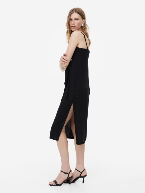 H&M Flounce-Detail Slip Dress