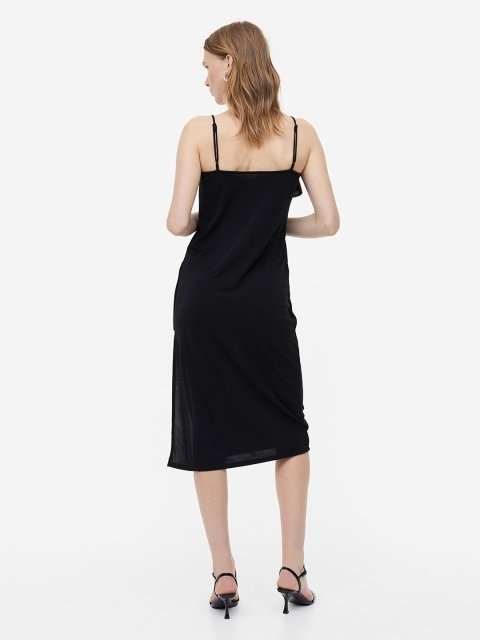 H&M Flounce-Detail Slip Dress