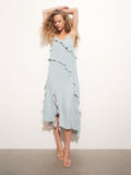 H&M Flounce-Trimmed Dress