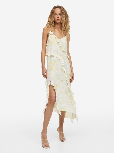H&M Flounce-Trimmed Dress