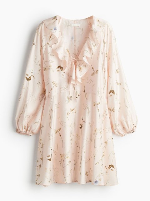 H&M Flounce-Trimmed Dress