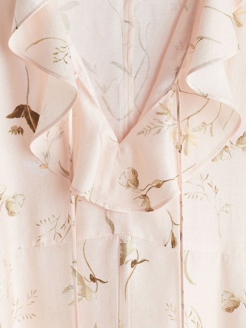 H&M Flounce-Trimmed Dress