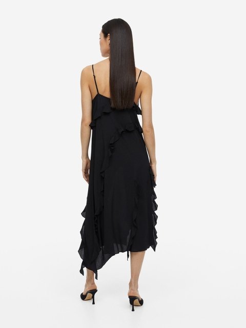 H&M Flounce-Trimmed Dress