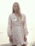H&M Flounce-Trimmed Dress