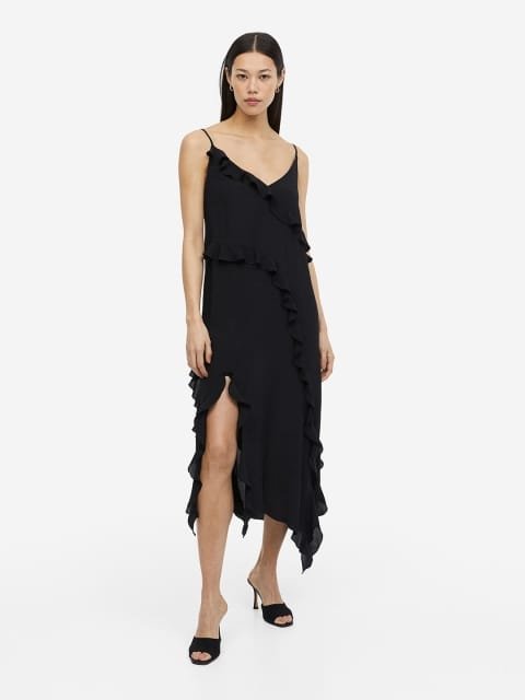 H&M Flounce-Trimmed Dress