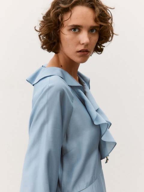 H&M Flounce-Trimmed Dress