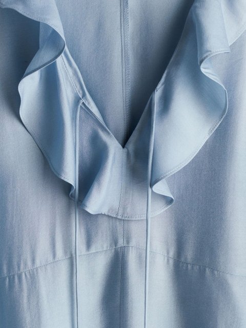 H&M Flounce-Trimmed Dress