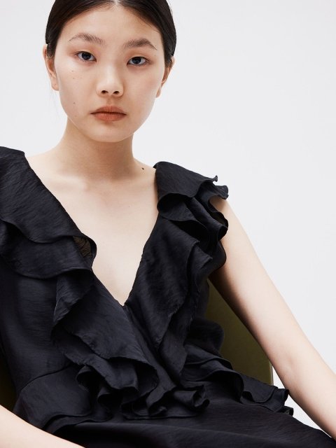 H&M Flounce-Trimmed Dresses