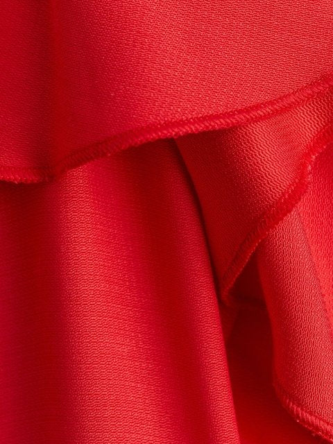 H&M Flounce-Trimmed Slip Dress