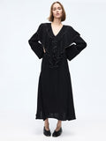 H&M Flounce-Trimmed Viscose Dress