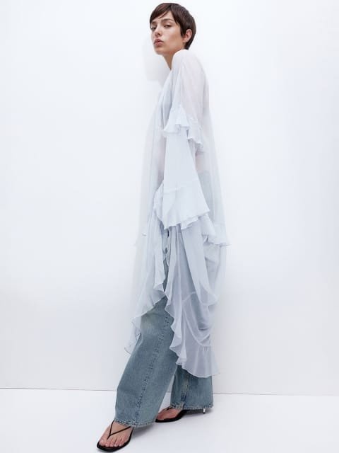 H&M Flounced Chiffon Dresses