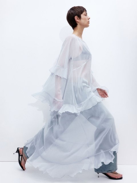 H&M Flounced Chiffon Dresses