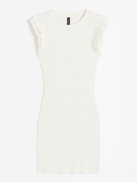 H&M Flutter-Sleeved Bodycon Dress