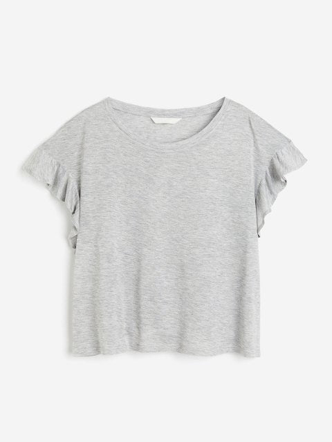 H&M Frill-Trim Cotton Top