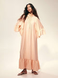H&M Frill-Trimmed Kaftan Dress