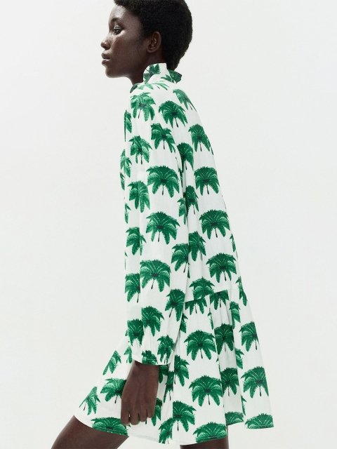 H&M Frilled-Collar Dress
