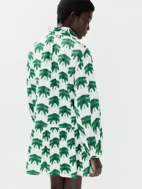 H&M Frilled-Collar Dress