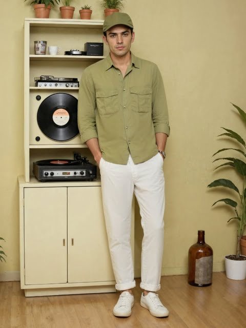 H&M Full-Sleeve Cotton Shirt