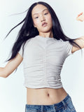 H&M Gathered Jersey Top