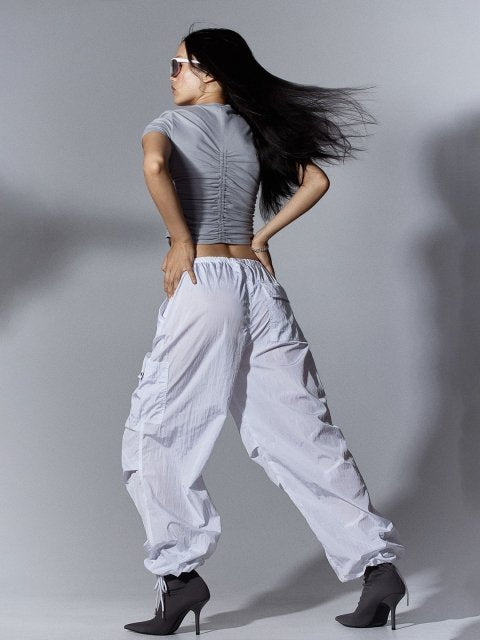 H&M Gathered Jersey Top