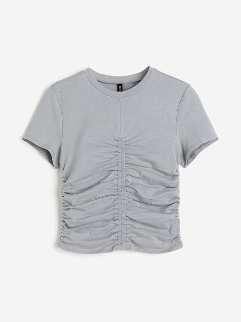 H&M Gathered Jersey Top