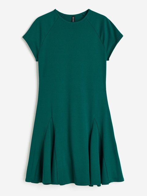 H&M Godet-Pleated Jersey Dress