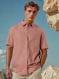 H&M Half Sleeve Linen Blend Shirt