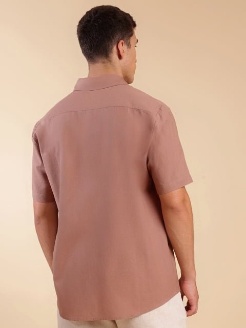 H&M Half Sleeve Linen Blend Shirt